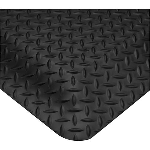 Smart No. 497 Mats, Diamond, 3' x 5' x 1", Black, PVC