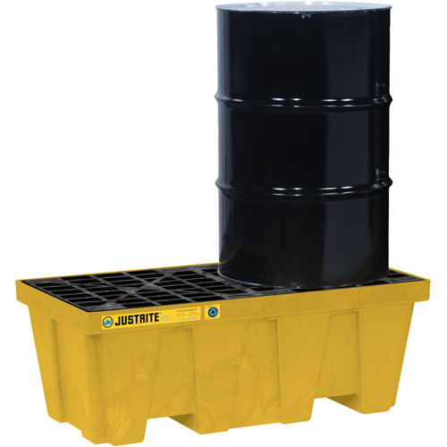 EcoPolyBlend™ Spill Control Pallets - Without Drain, 66 US gal. Spill Capacity, 49" x 25" x 18"