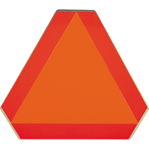 Slow Moving Vehicle Signs, Vinyl, 16" W x 16" H