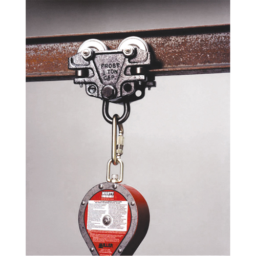 Miller® Anchorage Connector Beam Trolley Adapter Kit, I-Beam/Steel, Permanent Use