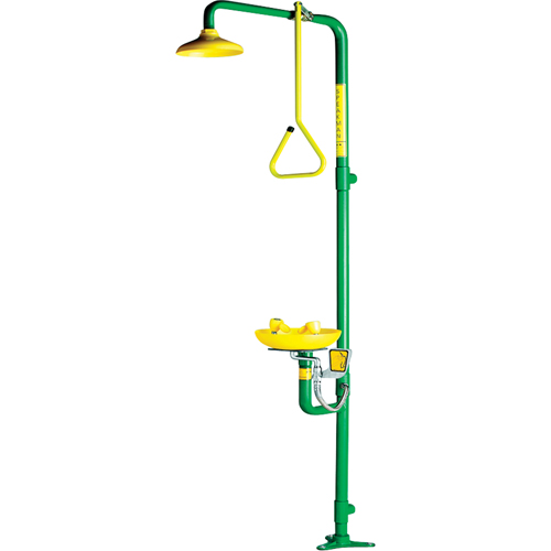 Safe-T-Zone® Aerated Combination Shower & Eyewash