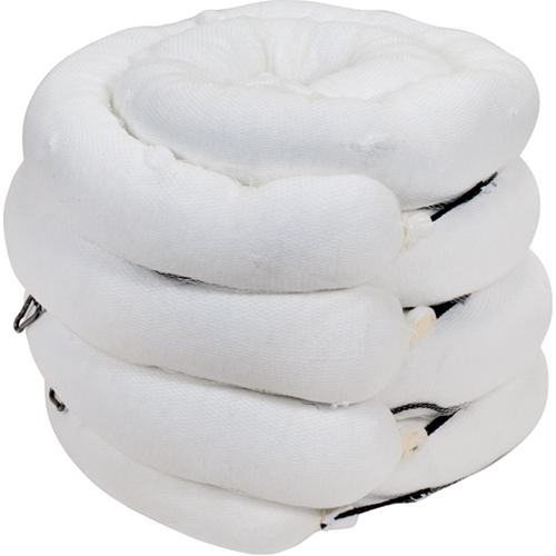 Premium Sorbent Boom, Oil Only, 10' L x 5" W, 35 Gal. Absorbancy, 4 /Pack