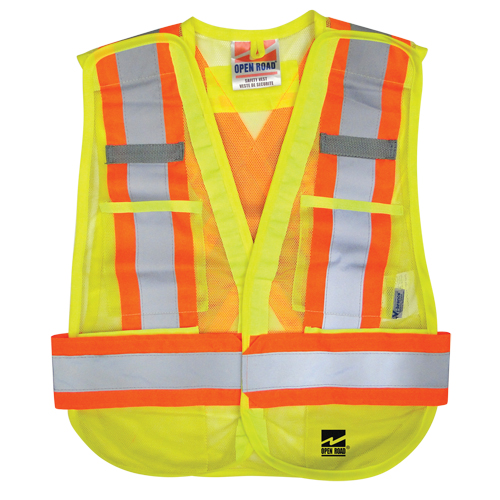 Open Road® Tear Away Vest , High Visibility Lime-Yellow, Polyester