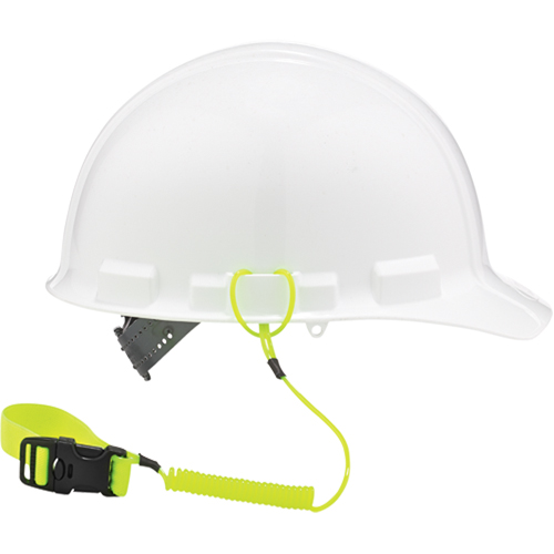 Squids® 3157 Hardhat Tool Lanyard, Coil, Clip/Loop