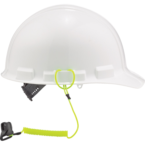 Squids® 3158 Hardhat Tool Lanyard, Coil, Clamp/Loop