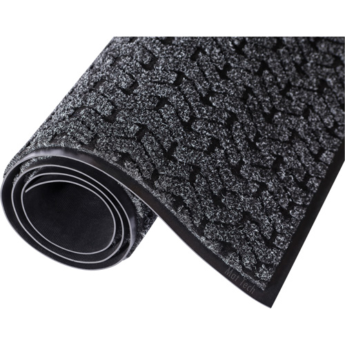 Tire-Track™ Entrance Mat, Wiper/Scraper, 6' x 10' x 3/8", Charcoal