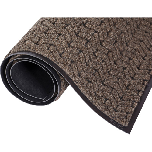 Tire-Track™ Entrance Mat, Wiper/Scraper, 4' x 60' x 3/8", Brown