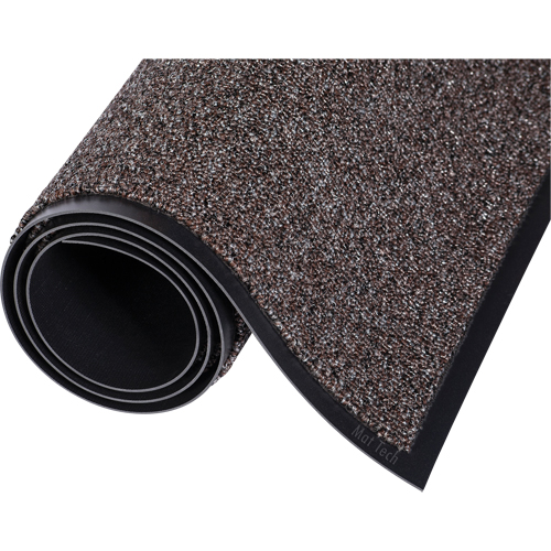 Cross-Over® Entrance Mats, Wiper, 6' x 60' x 5/16", Walnut