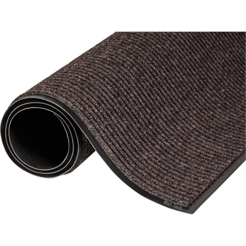 Needle-Rib™ Entrance Mat, Wiper, 6' x 10' x 5/16", Brown