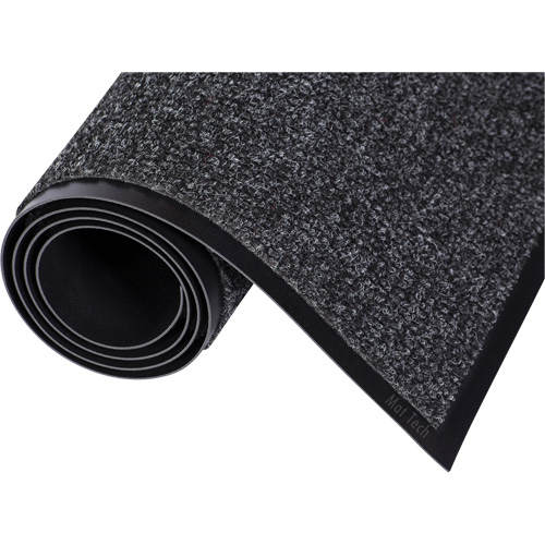 Needle-Rib™ Entrance Mat, Wiper, 6' x 10' x 5/16", Charcoal