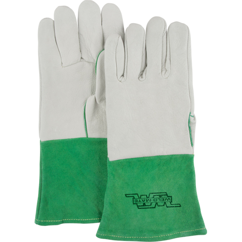 Premium TIG Welding Gloves, Grain Cowhide, Size Medium