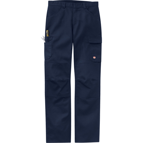 Performance Shop Pants, Canvas/Cotton/Polyester, Navy Blue, Size 32, 37 Inseam