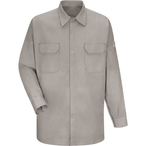 Flame Resistant Welding Shirt, X-Large, Grey