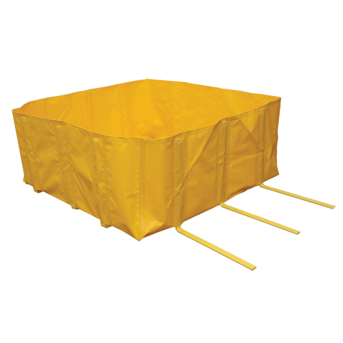 IBC Berm, 374 US gal. Capacity, 5' W x 5' L x 24" H, L-Bracket