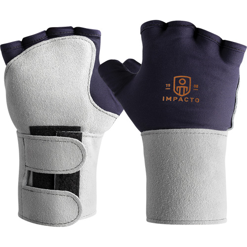 Anti-Impact Glove With Wrist Support, Medium, Synthetic Palm, Slip-On Cuff