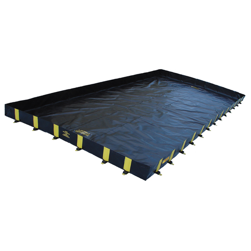 Rigid-Lock QuickBerm®, 1795 gal. Capacity, 12' W x 20' L x 12" H, Stake Wall