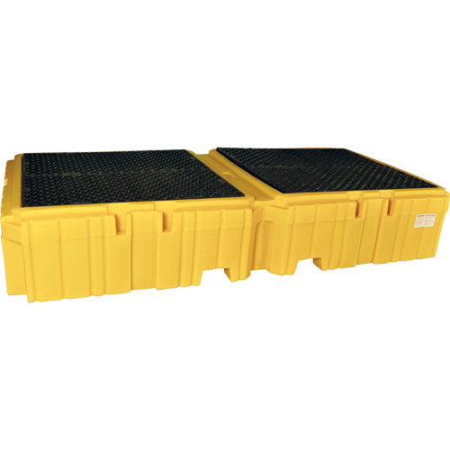 Ultra-Twin IBC Spill Pallet® without Drain, 535 US gal. Spill Capacity, 124.5" x 61.625" x 22"
