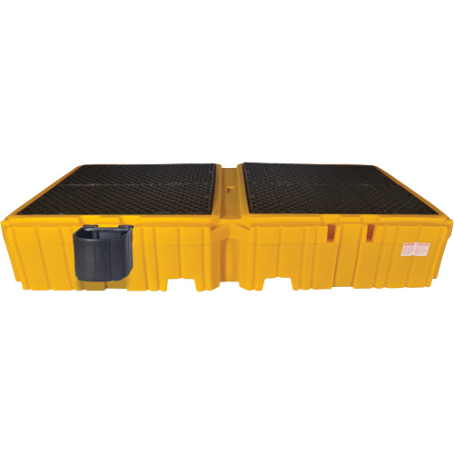 Ultra-Twin IBC Spill Pallet® without Drain, 535 US gal. Spill Capacity, 124.5" x 61.625" x 22"