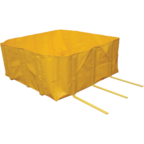 IBC Berm, 299 US gal. Capacity, 5' W x 4' L x 24" H, L-Bracket