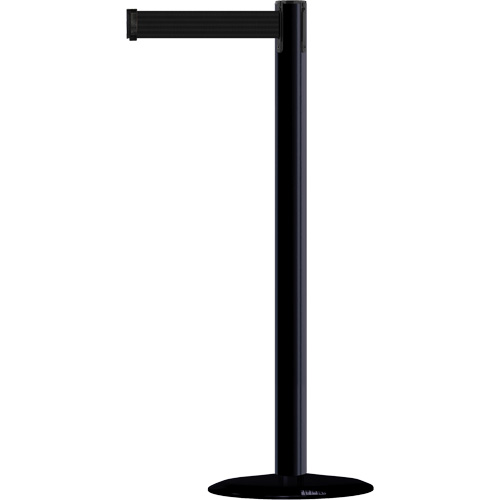 Marine Post, Steel, 38" H, Black Tape, 13' Tape Length