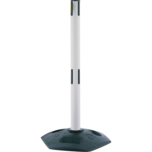 Dual Line Heavy Duty Receiver Post, 38" High, White
