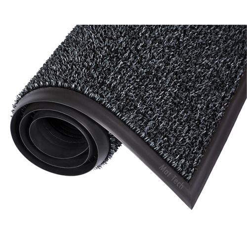 Astro-Plus™ Mat, Polyethylene, Scraper Type, Textured Pattern, 3-3/10' x 8', Brown