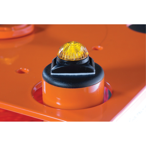 Lights for Portable Safety Zone Barrier