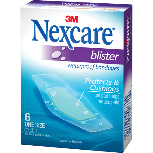 Nexcare™ Waterproof Blister Bandages, Rectangular/Square, 2-1/4", Plastic, Sterile