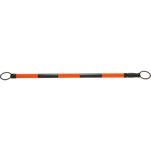 Retractable Cone Bar, 7' 5" Extended Length, Black/Orange