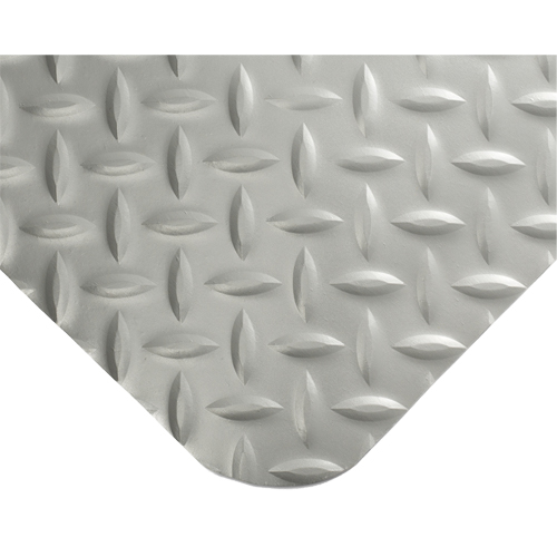 SpongeCote® Ultrasoft Mats No. 414, Diamond, 2' x 15' x 15/16", Grey, PVC Sponge