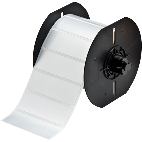 Metallized Printer Labels, Metalized Polyester, 3" L x 1" H, Silver