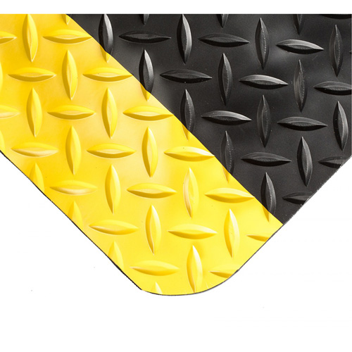 Smart Mats No.497, Diamond, 4' x 10' x 1", Black/Yellow, PVC/Urethane