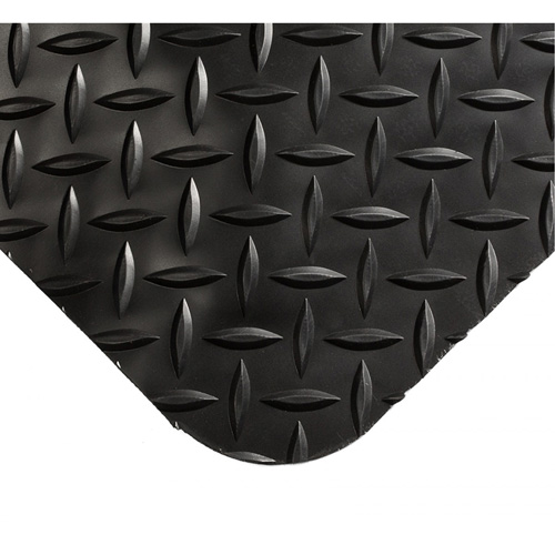 Select Mats No.495, Diamond, 4' x 10' x 15/16", Black, PVC/PVC Sponge
