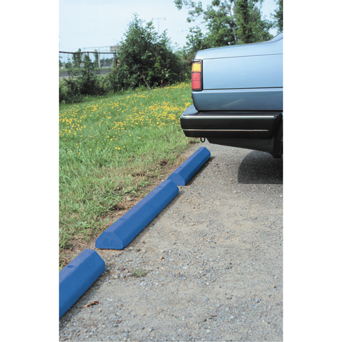 Car Stops, Plastic, 6' L, Blue