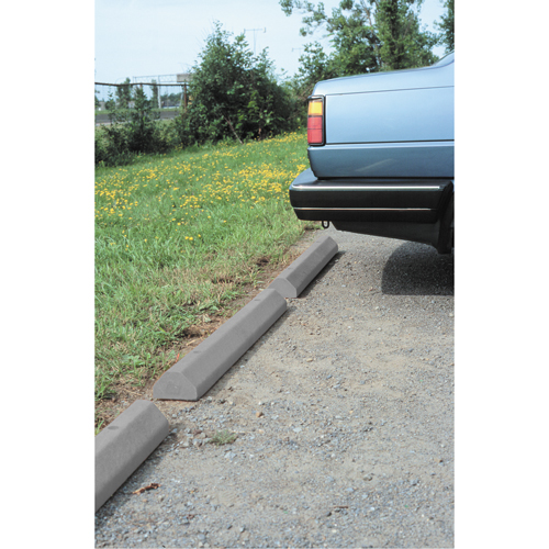 Car Stops, Plastic, 6' L, Grey