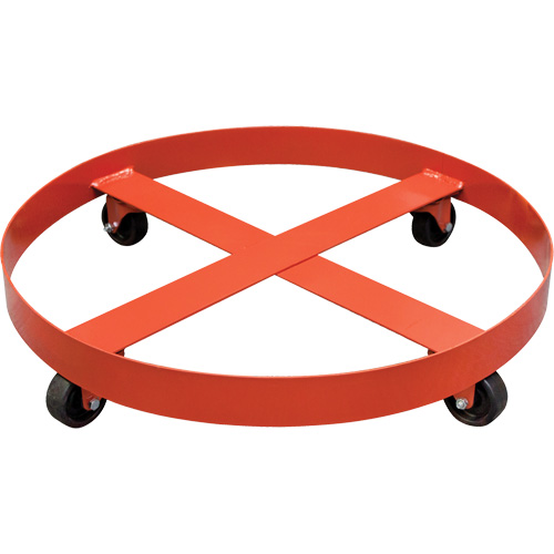 Poly-Collector™ Drum Dolly, 27.5" dia. x 5.5" H