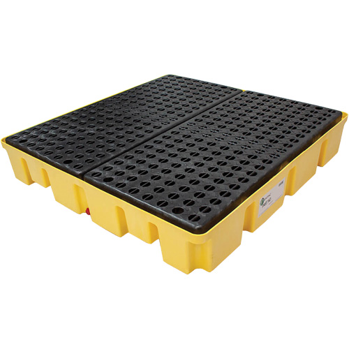 Poly-Slim-Line™ Spill Pallet without Drain, 66 US gal. Spill Capacity, 49" x 49" x 8.75"