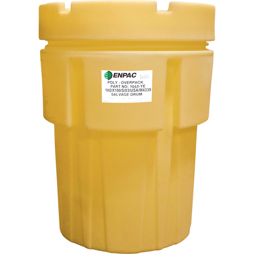 Poly-Overpack® 65 Salvage Drum, 65 US gal., Stationary