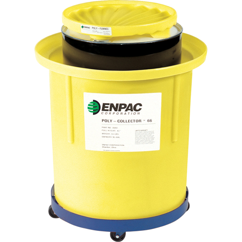 Poly-Collector™ 110 with Poly Drum, 31.75" dia. x 49" H, 103 US gal. Spill Cap.