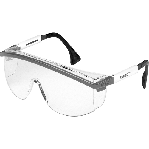 Uvex® Astrospec 3000® Uvextreme™ AF Safety Glasses with Patriot Frame, Clear Lens, Anti-Fog/Anti-Scratch, ANSI Z87+/Meets/Exceeds CSA Z94.3