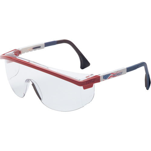 Uvex® Astrospec 3000® Ultra-Dura® Safety Glasses with Patriot Frame, Clear Lens, Anti-Scratch, ANSI Z87+/Meets/Exceeds CSA Z94.3