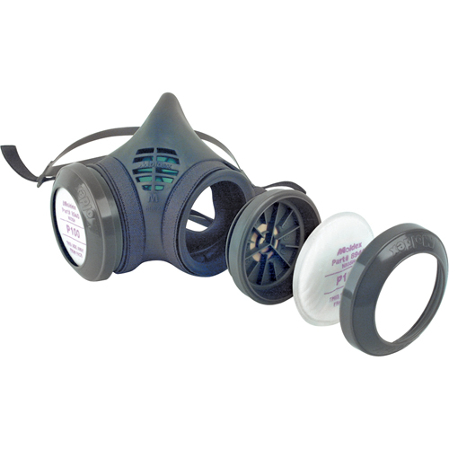 8000 Series Assembled Respirator, Elastomer/Thermoplastic, Large