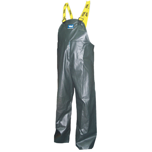Journeyman® Bib Pants, 4X-Large, Polyester/PVC, Green