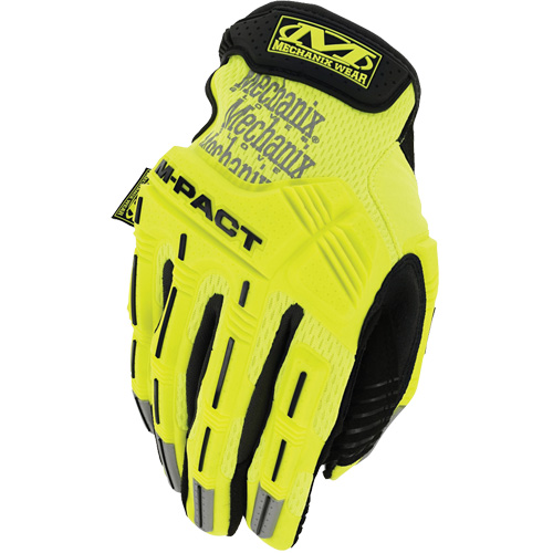 M-Pact® High-Visibility Yellow Gloves, Synthetic Palm, Size Medium