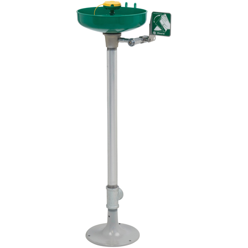 Axion® Eye/Face Wash Station, Pedestal Installation, Plastic Bowl
