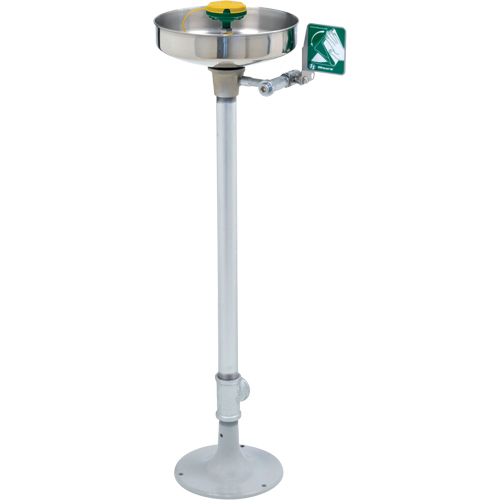 Axion® Eye/Face Wash Station, Pedestal Installation, Stainless Steel Bowl