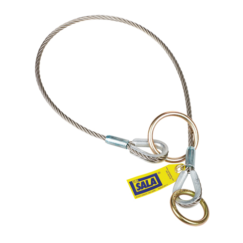 DBI-SALA® Cable Tie-Off Adaptor, Tie-Off, Permanent Use