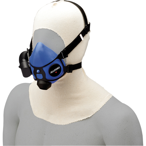 ALLEGRO INDUSTRIES Spray Sock Head Cover, Cotton, White