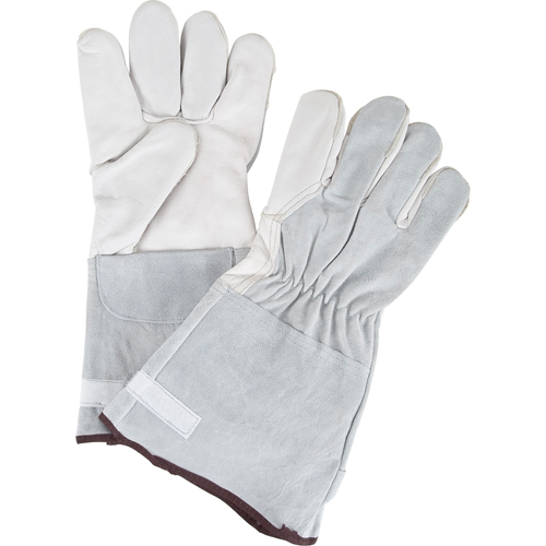 Standard-Duty Snug Wrist Work Gloves, Small, Goat Grain Palm