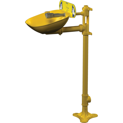Halo™ Eyewash Stations, Pedestal Installation, Plastic Bowl